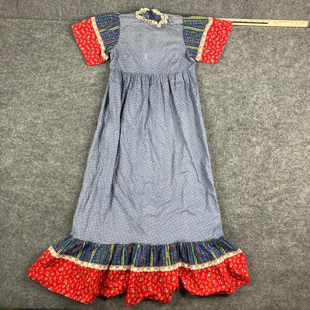Winnie The Pooh Dress‎ Girls 14.5 Vintage Sears Patchwork Prairie Cottagecore